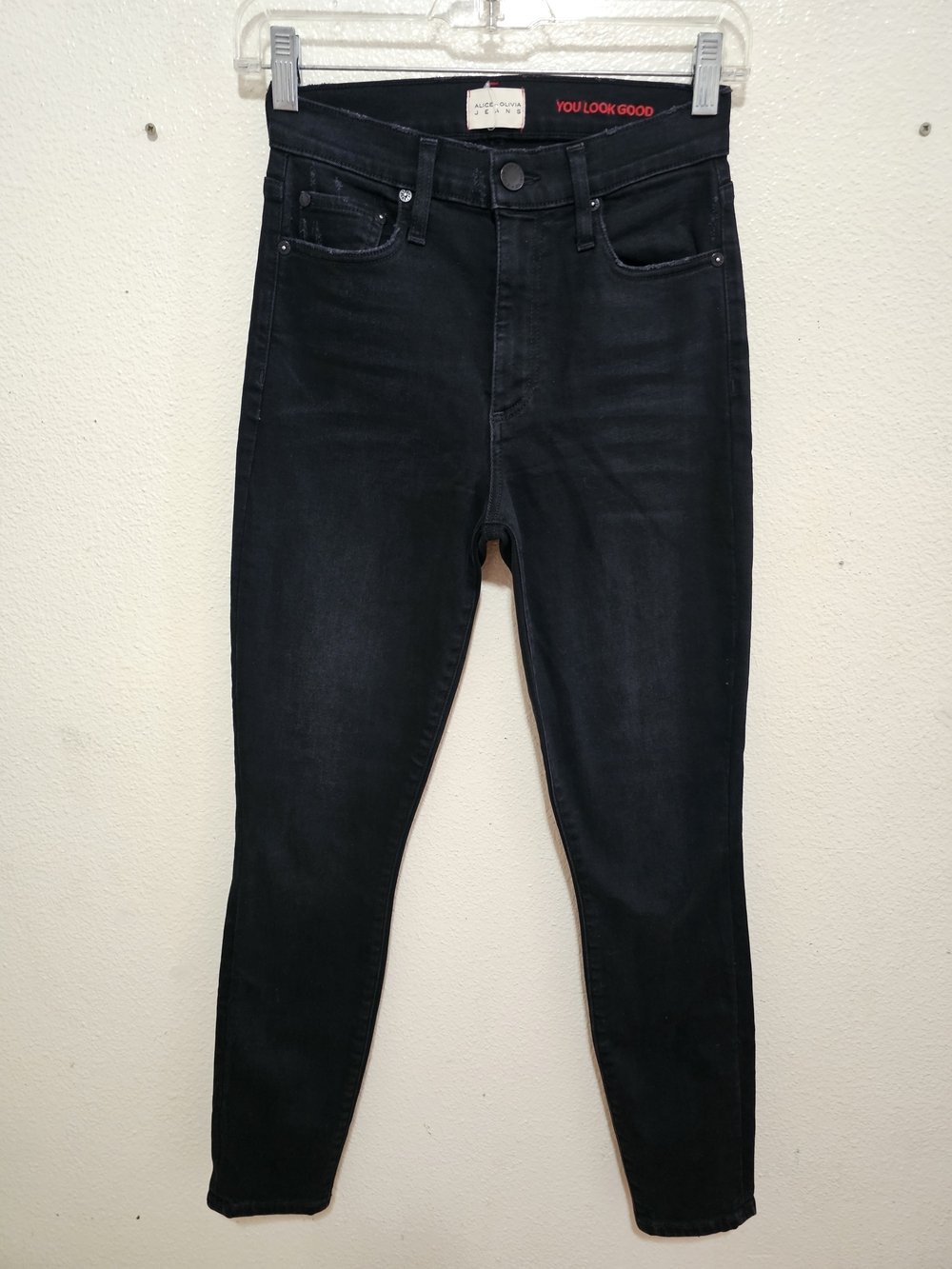 Alice + Olivia Black Skinny Jeans
